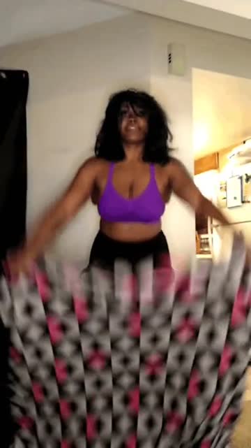 ebony natural tits tiktok porn video