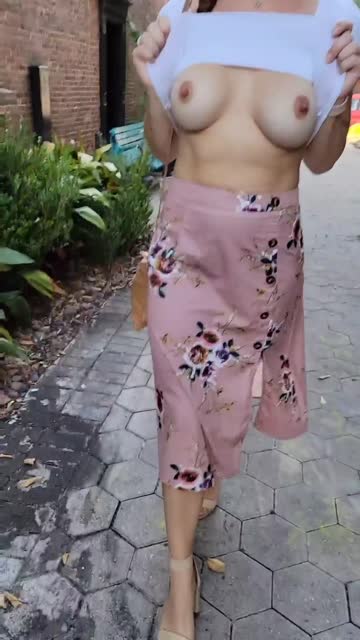 tits flashing public xxx video