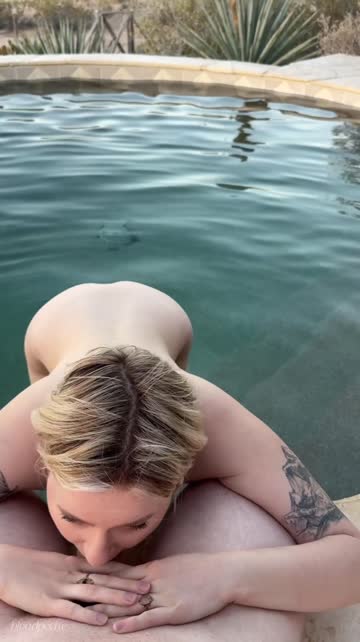 blonde big dick r/fuckoutdoors outdoor real couple pool porn video