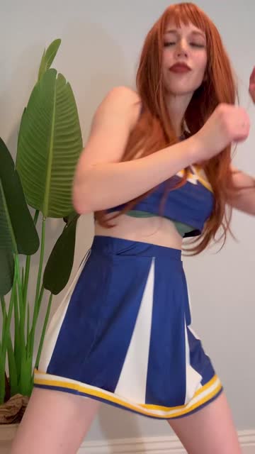 dance egirl flashing redhead hot video