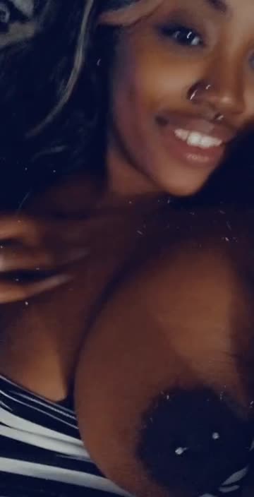 big tits nipple piercing ebony porn video