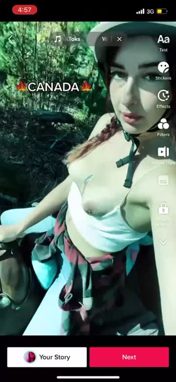 natural tits canadian boobs tiktok cute free porn video