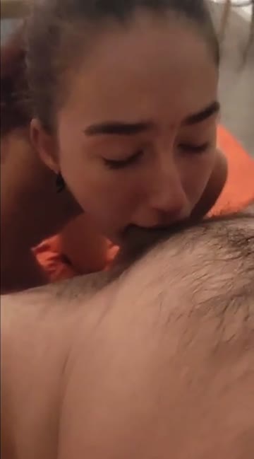 deepthroat babe brunette big dick cock blowjob amateur 