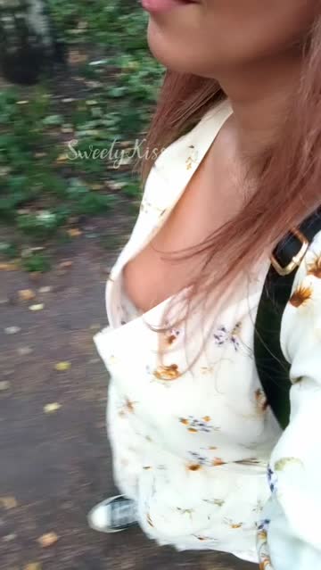 flashing downblouse titty drop outdoor nipple hot video