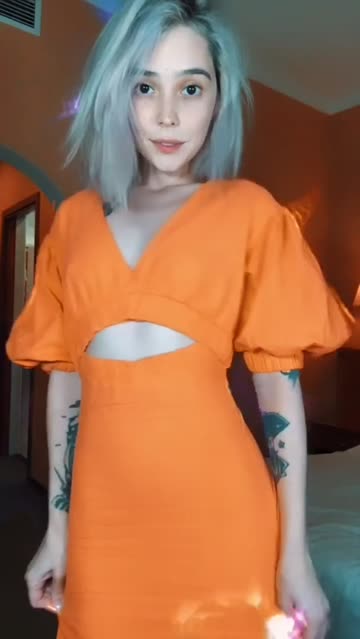tiktok nude blonde tits dress nsfw video