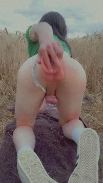 femboy teen sissy slut anal huge dildo outdoor sissy 