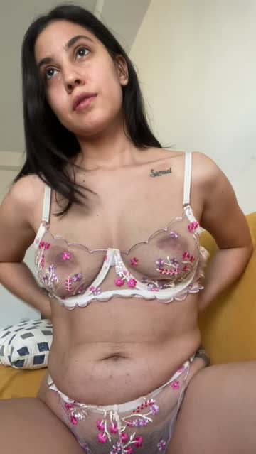 lingerie cute boobs brunette nipples natural tits latina sex video