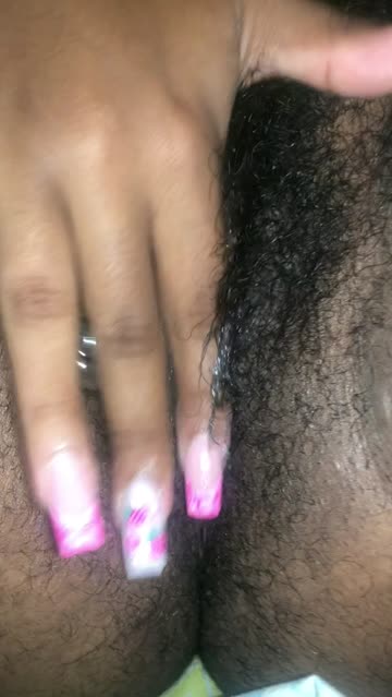fingering clit rubbing hairy pussy 