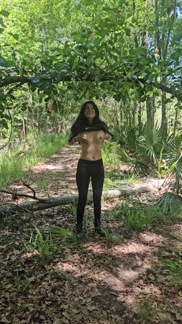 titty drop exhibitionist hiking small tits outdoor 