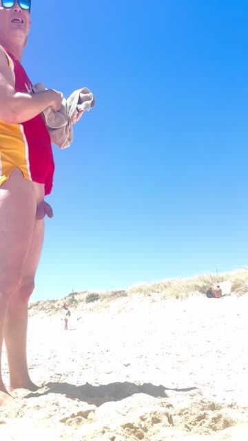 smile exhibitionism exhibitionist beach public cfnm hot video