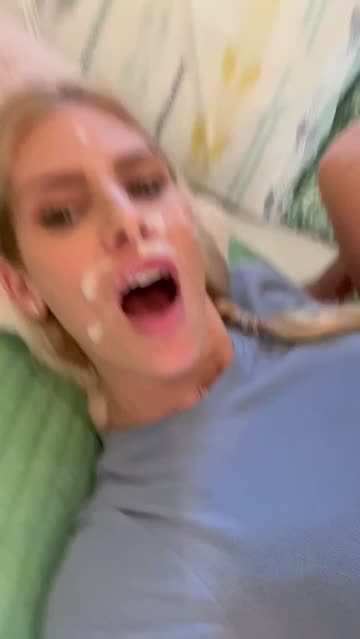 cum covered fucking facial milf hot video