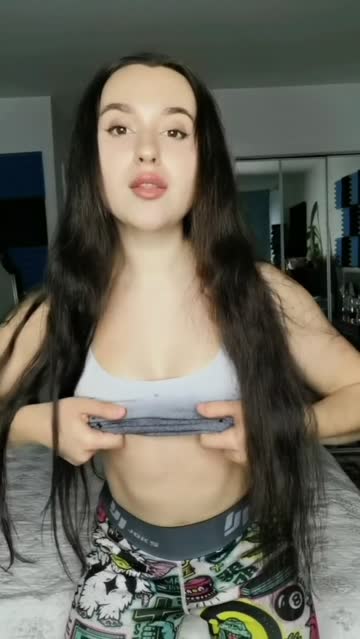 small tits brunette flashing onlyfans petite teen nsfw video