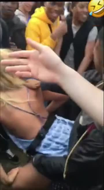 public white girl twerking bbc interracial 