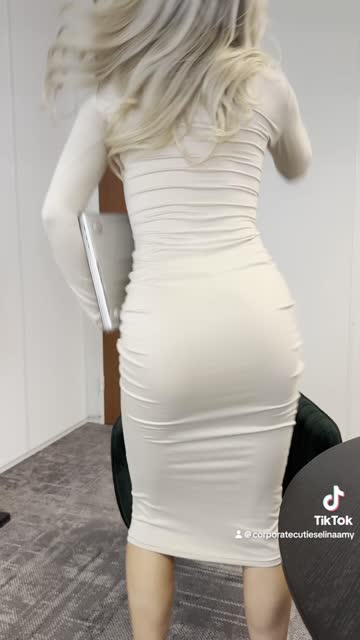 dress office blonde 