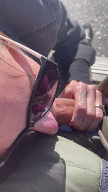 public exhibitionism sucking porn video