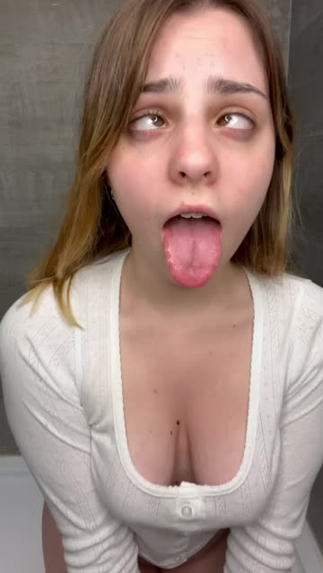 onlyfans ahegao spit nsfw video