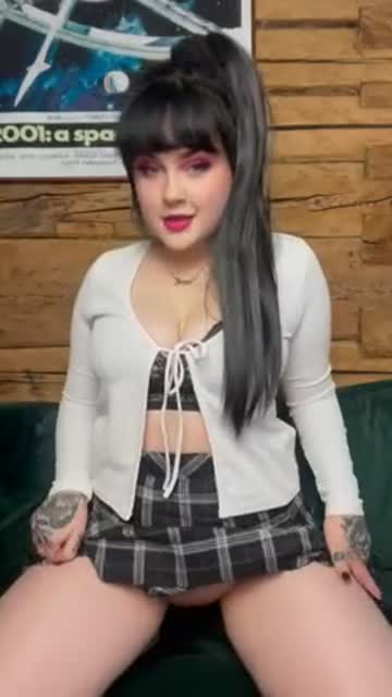 skirt tease pussy hot video