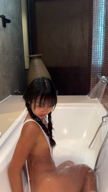 shower asian bathtub bath nsfw video