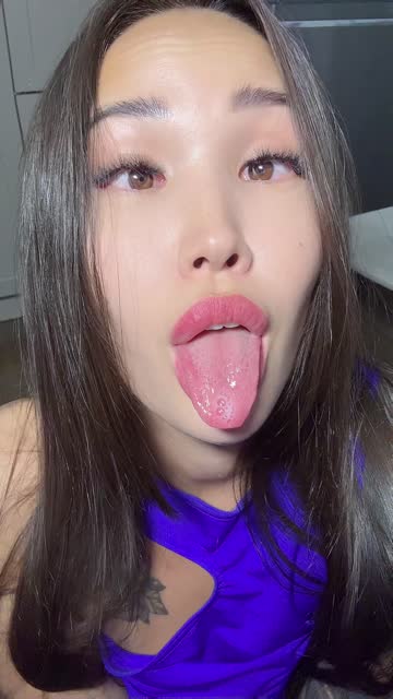 tongue fetish teen asian amateur ahegao nsfw video