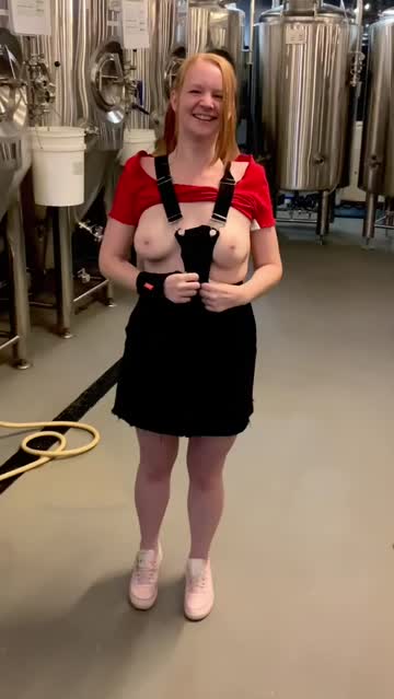 redhead public tits hot video