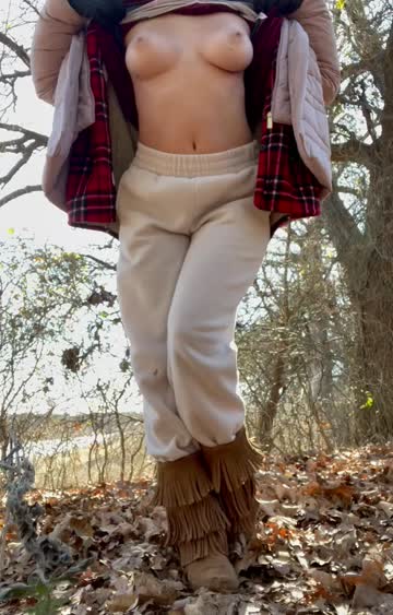 outdoor nipples clothed porn video