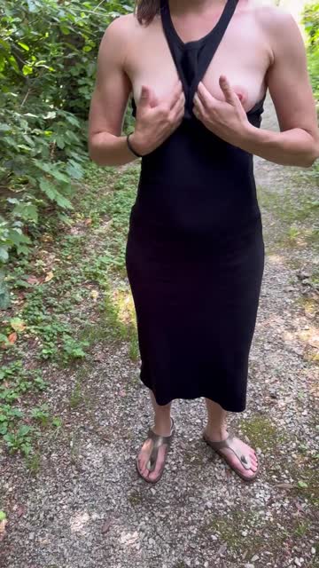boobs public amateur flashing outdoor 