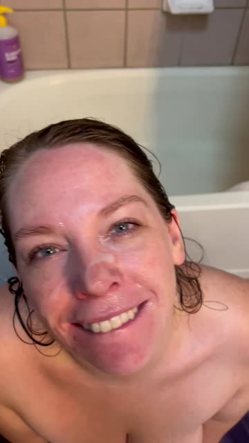 shower wet milf cum in mouth facial sex video