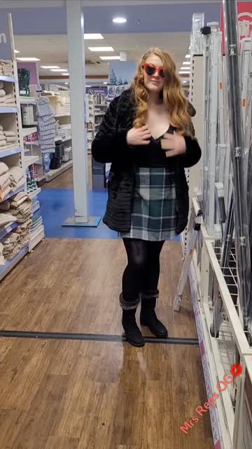 wife flashing public nipple piercing porn video