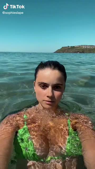 bikini tanned cleavage wet tiktok big tits free porn video