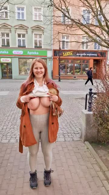 big tits public boobs 